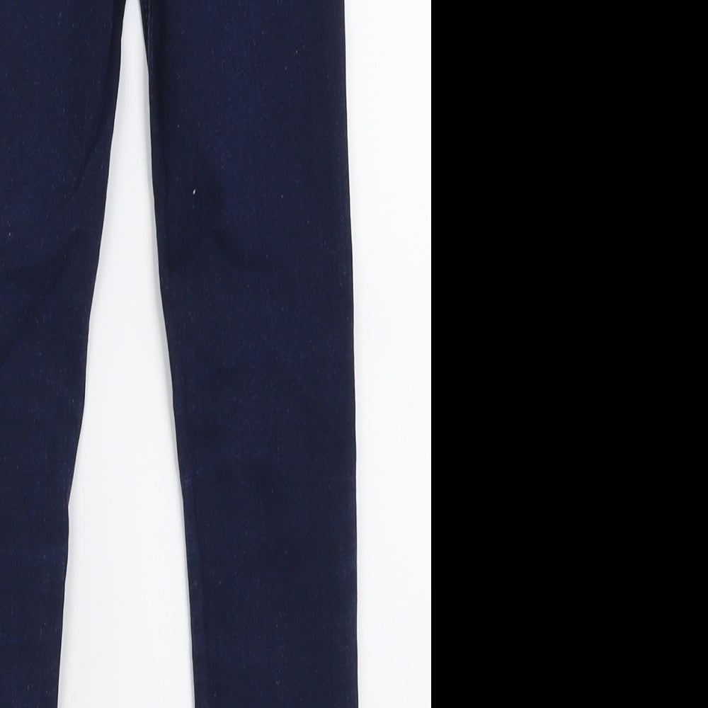 NEXT Girls Blue  Cotton Skinny Jeans Size 6 Years  Regular Button