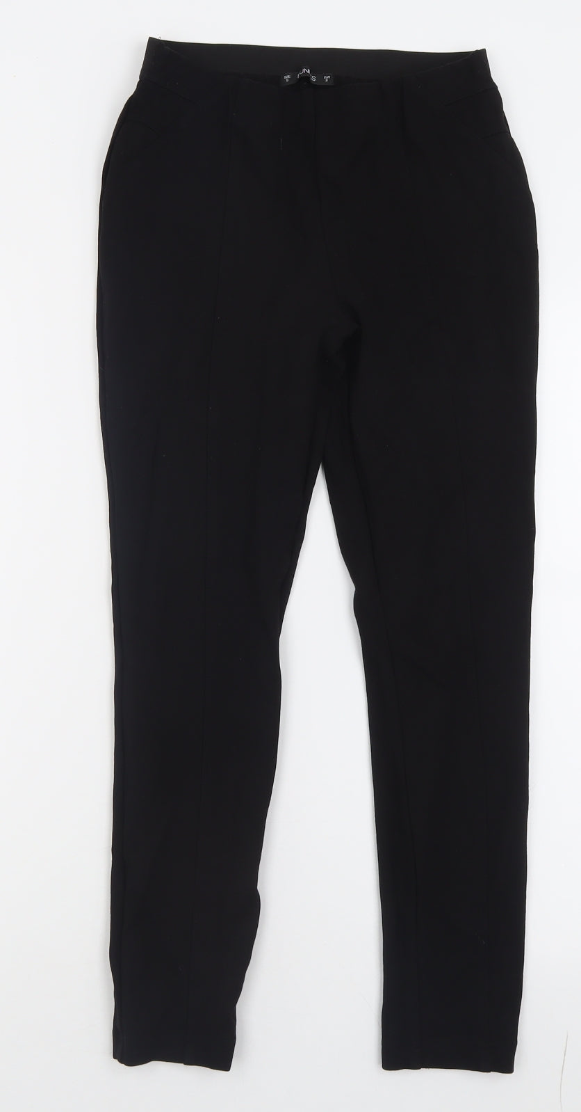 Dunnes Stores Womens Black  Viscose Capri Trousers Size S L26 in Regular