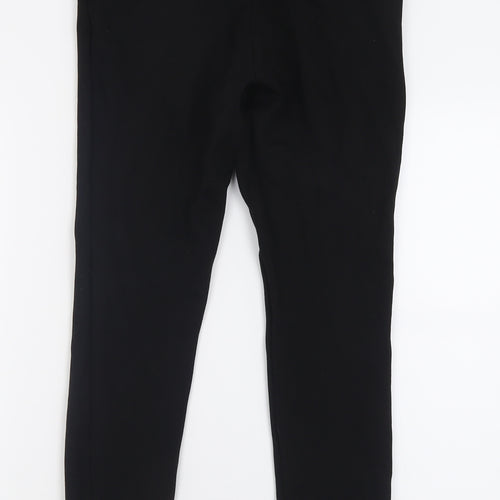 Dunnes Stores Womens Black  Viscose Capri Trousers Size S L26 in Regular
