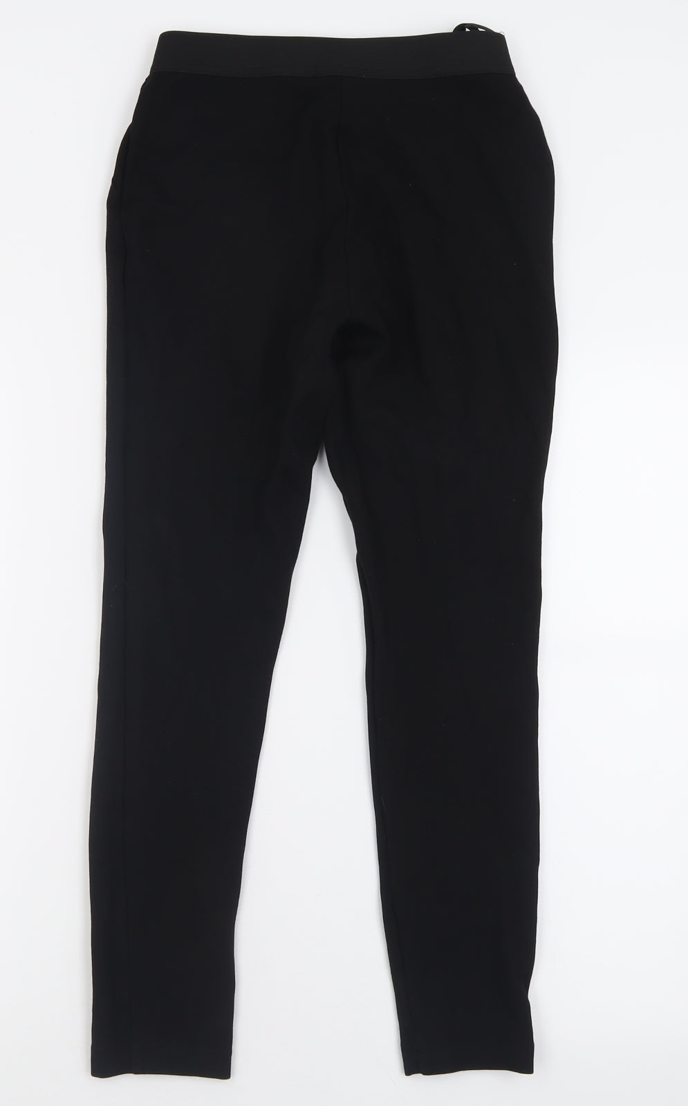 Dunnes Stores Womens Black  Viscose Capri Trousers Size S L26 in Regular