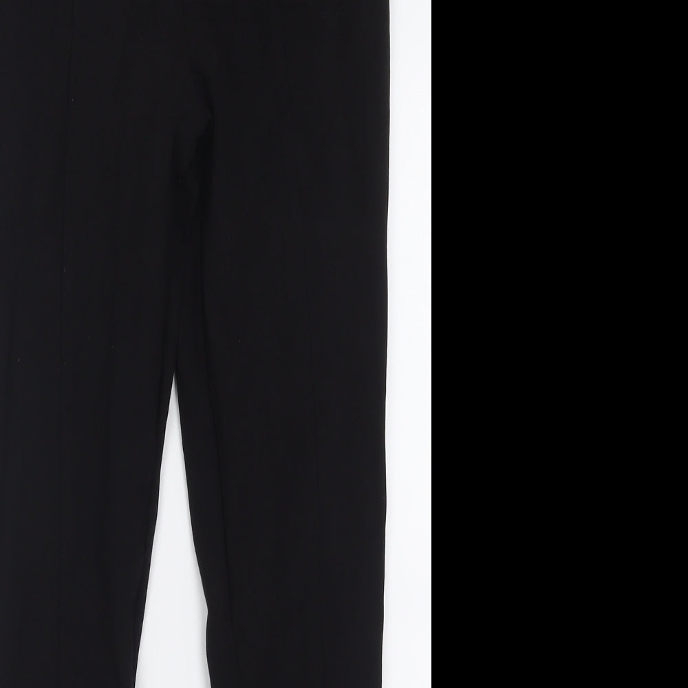 Dunnes Stores Womens Black  Viscose Capri Trousers Size S L26 in Regular