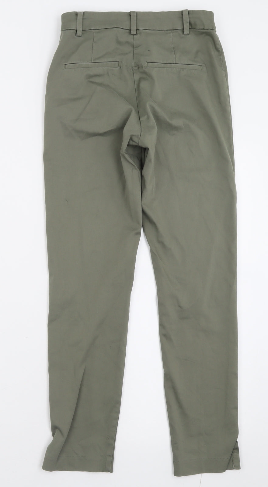 H&M Womens Green  Polyester Trousers  Size 6 L26 in Regular Zip
