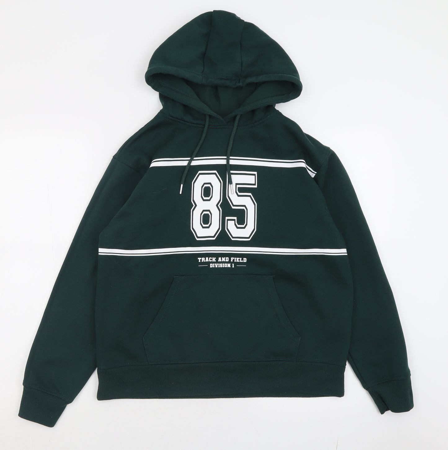 Primark Womens Green  Cotton Pullover Hoodie Size S  Pullover