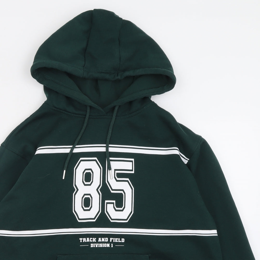 Primark Womens Green  Cotton Pullover Hoodie Size S  Pullover