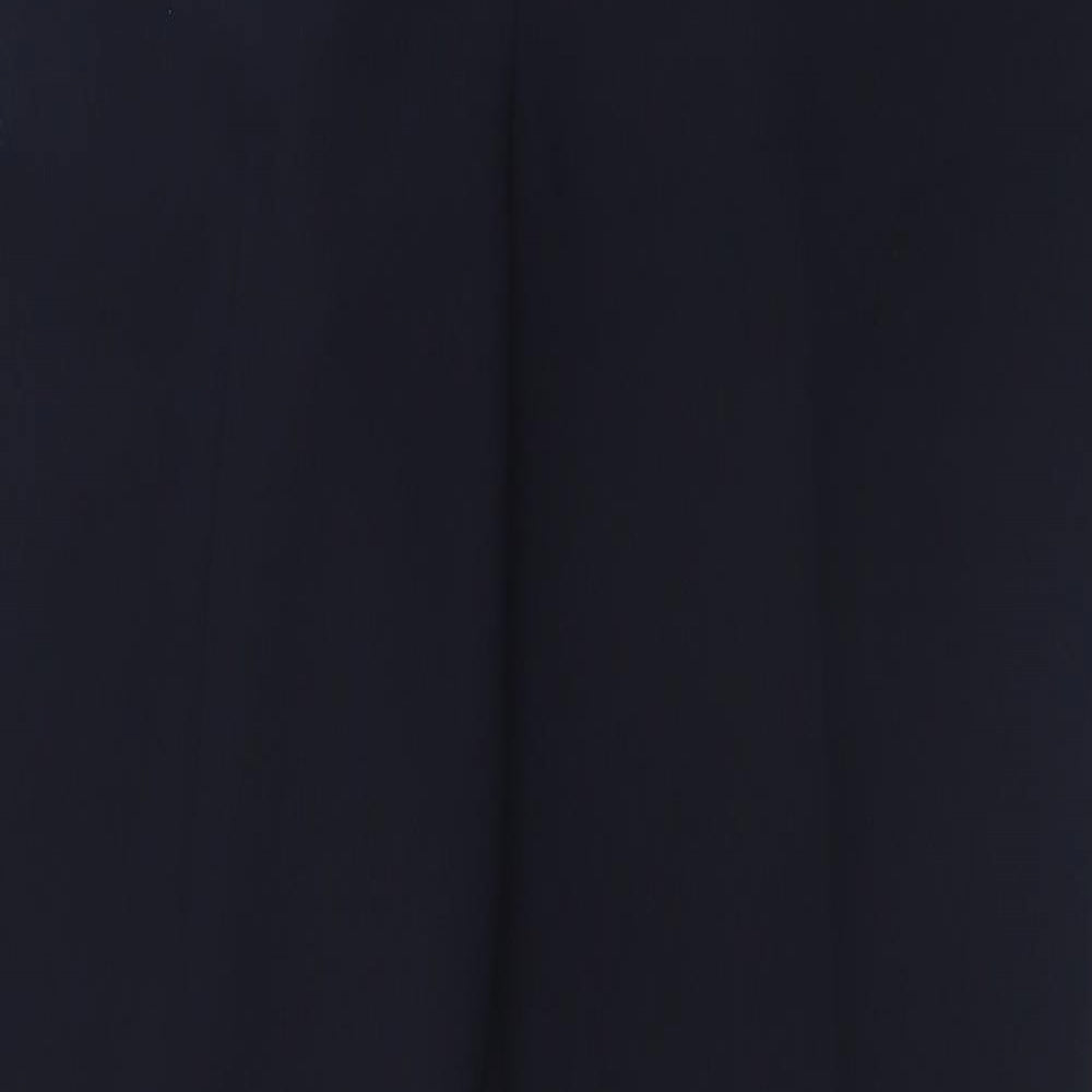 Dunnes Stores Womens Blue  Polyester Trousers  Size S L29 in Regular Hook & Eye