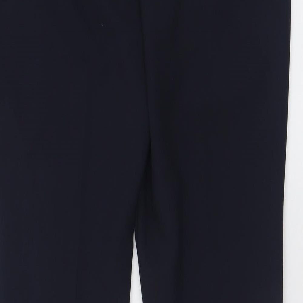 Dunnes Stores Womens Blue  Polyester Trousers  Size S L29 in Regular Hook & Eye