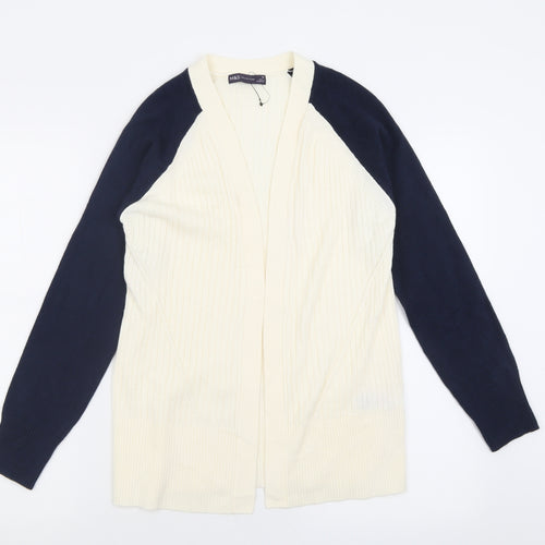Marks and Spencer Womens Ivory V-Neck  Acrylic Cardigan Jumper Size XS