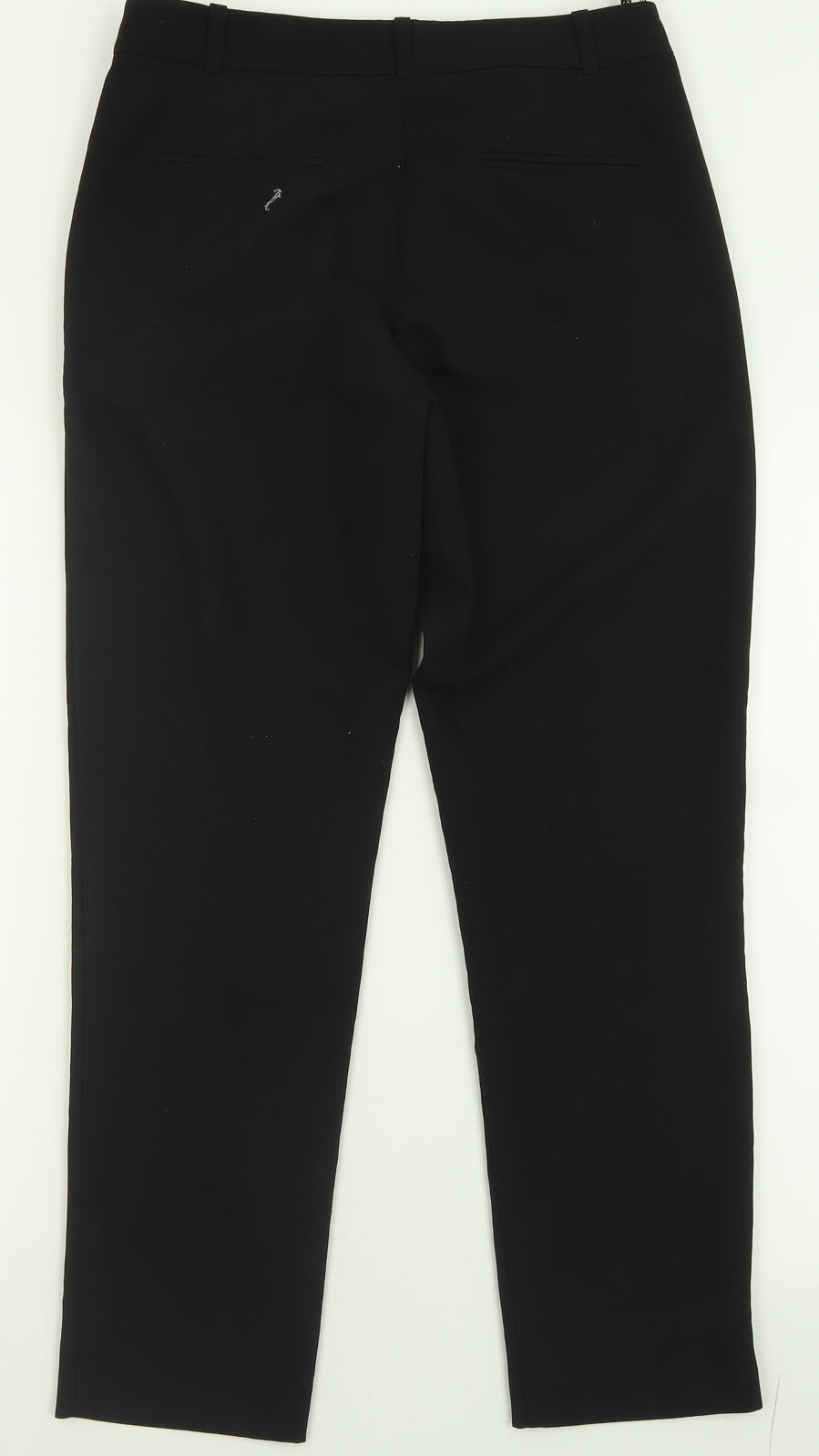 Topshop Womens Black  Polyester Trousers  Size 12 L26 in Regular Zip