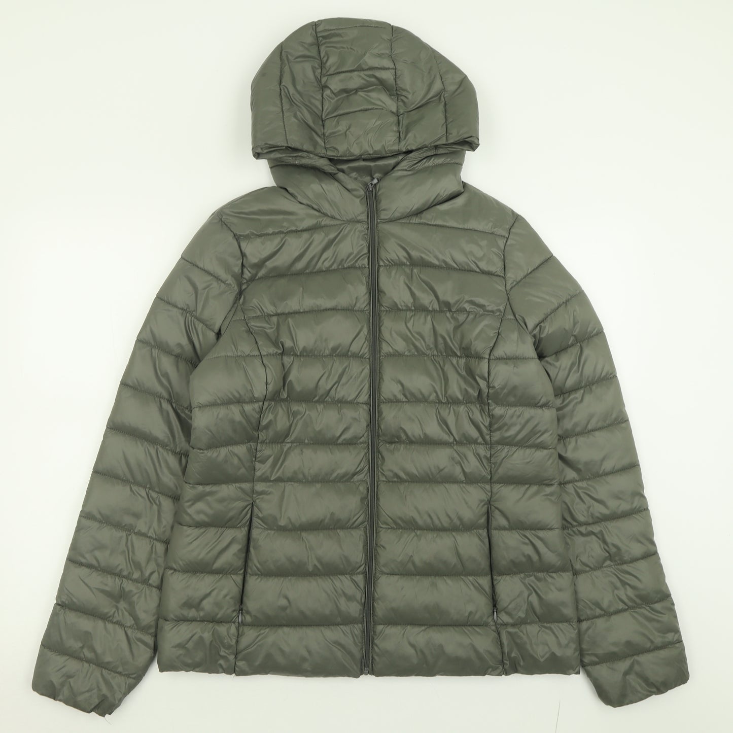 Dunnes Stores Womens Green   Puffer Jacket Jacket Size M  Zip