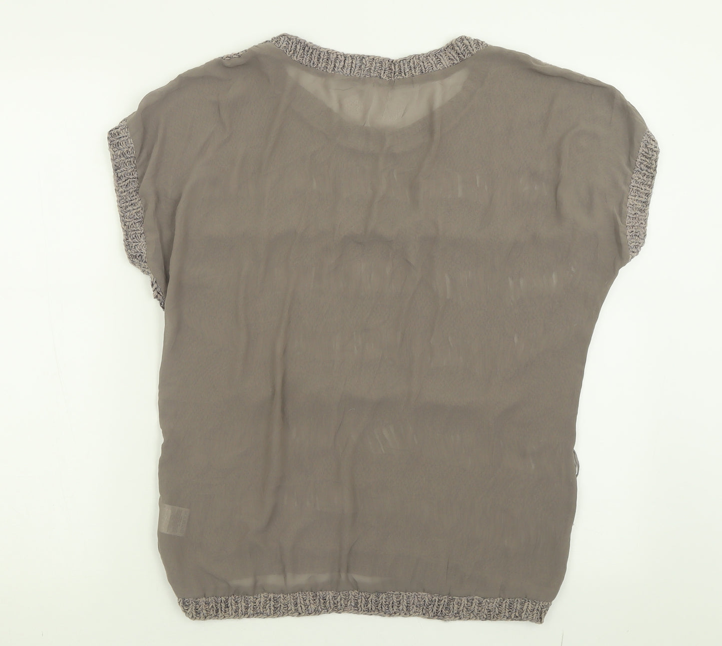River Island Womens Brown Crew Neck  Viscose Pullover Jumper Size 14