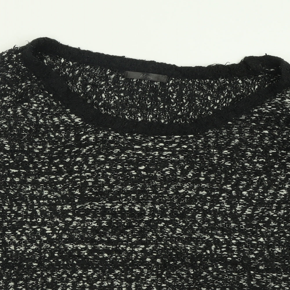 Preworn Womens Black Crew Neck  Acrylic Pullover Jumper Size M