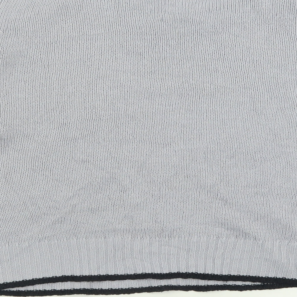 H&M Womens Grey Crew Neck  Acrylic Pullover Jumper Size S