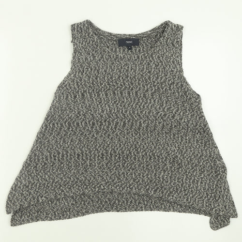 NEXT Womens Multicoloured  Cotton Basic Tank Size 10 Crew Neck