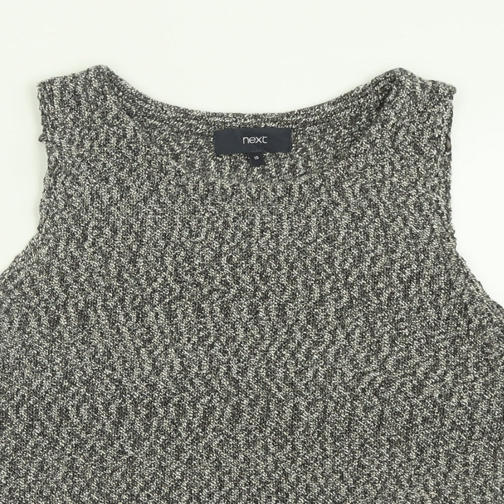 NEXT Womens Multicoloured  Cotton Basic Tank Size 10 Crew Neck