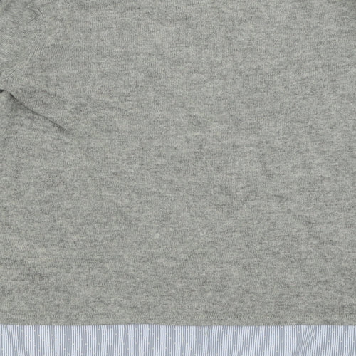 Dorothy Perkins Womens Grey Crew Neck  Acrylic Pullover Jumper Size 8