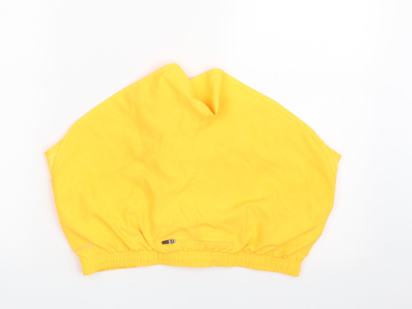 Nike Mens Orange  100% Polyester Sweat Shorts Size M  Regular Drawstring - DRI-FIT