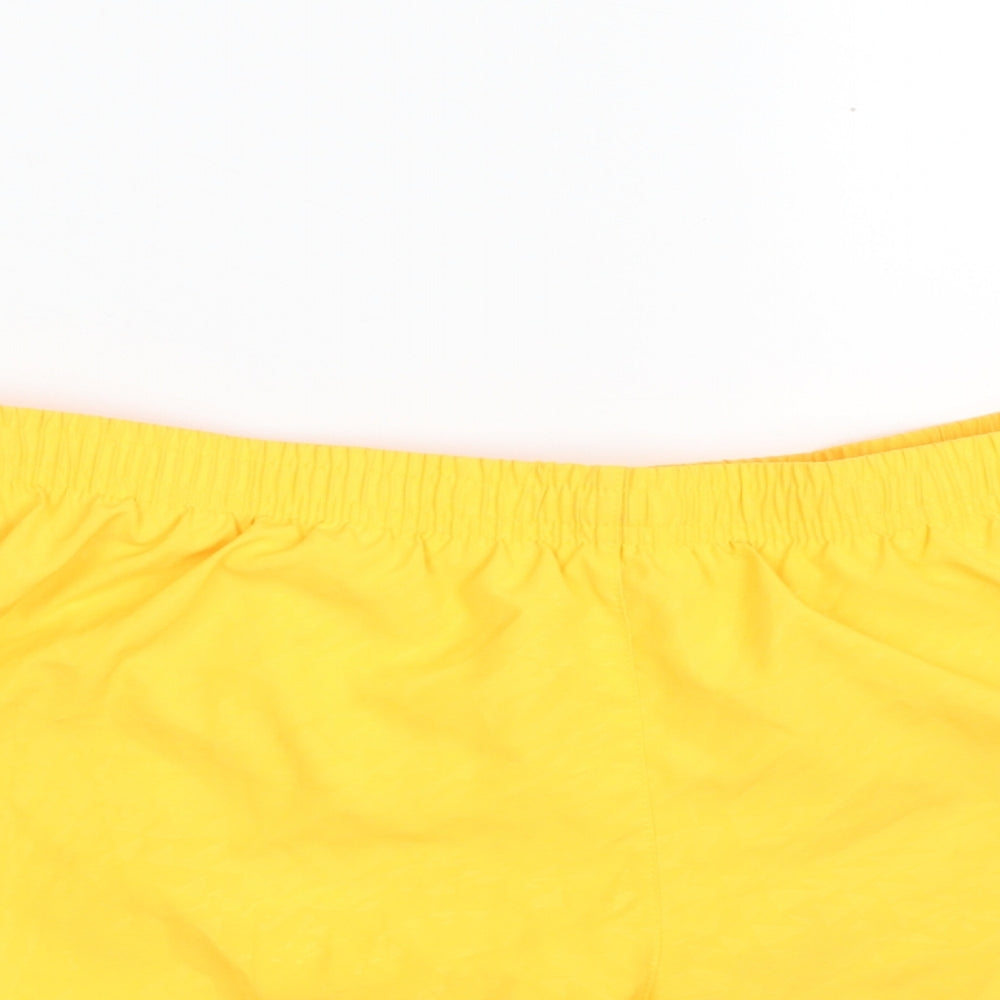 Nike Mens Orange  100% Polyester Sweat Shorts Size M  Regular Drawstring - DRI-FIT