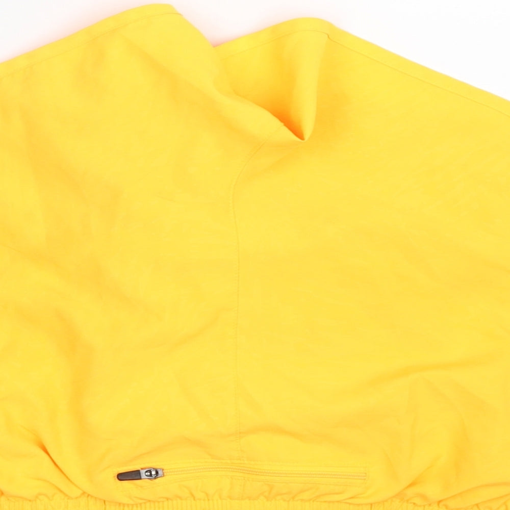Nike Mens Orange  100% Polyester Sweat Shorts Size M  Regular Drawstring - DRI-FIT