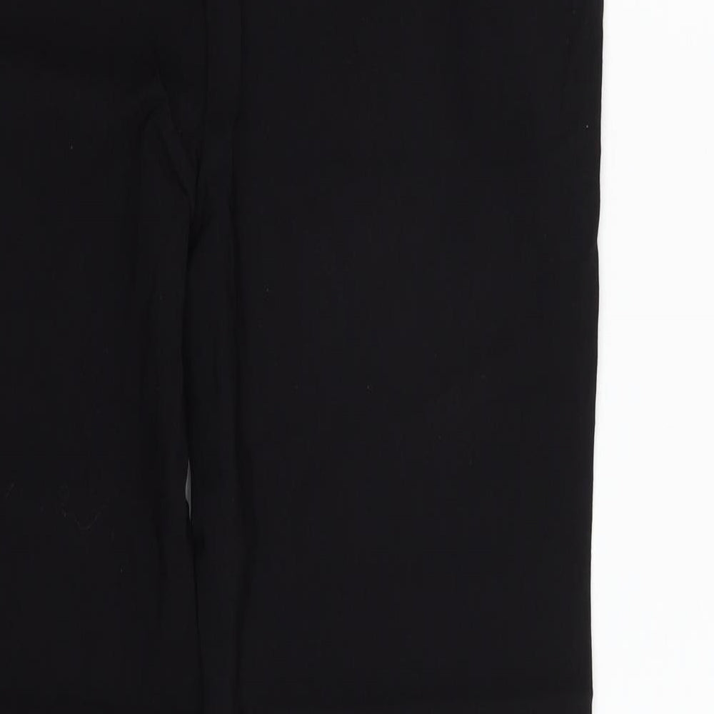 Papaya Womens Black  Nylon Trousers  Size 14 L28 in Regular Zip