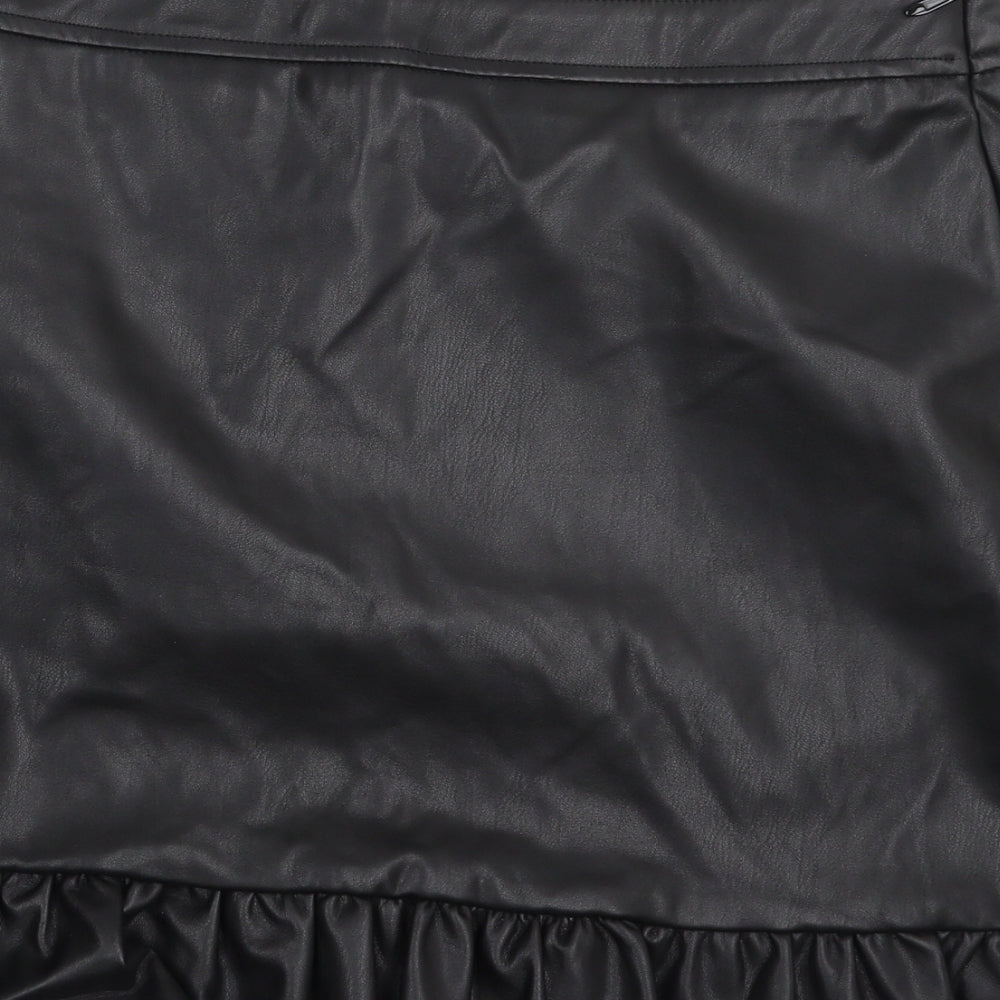 New Look Womens Black  Polyester Trumpet Skirt Size 14   Zip
