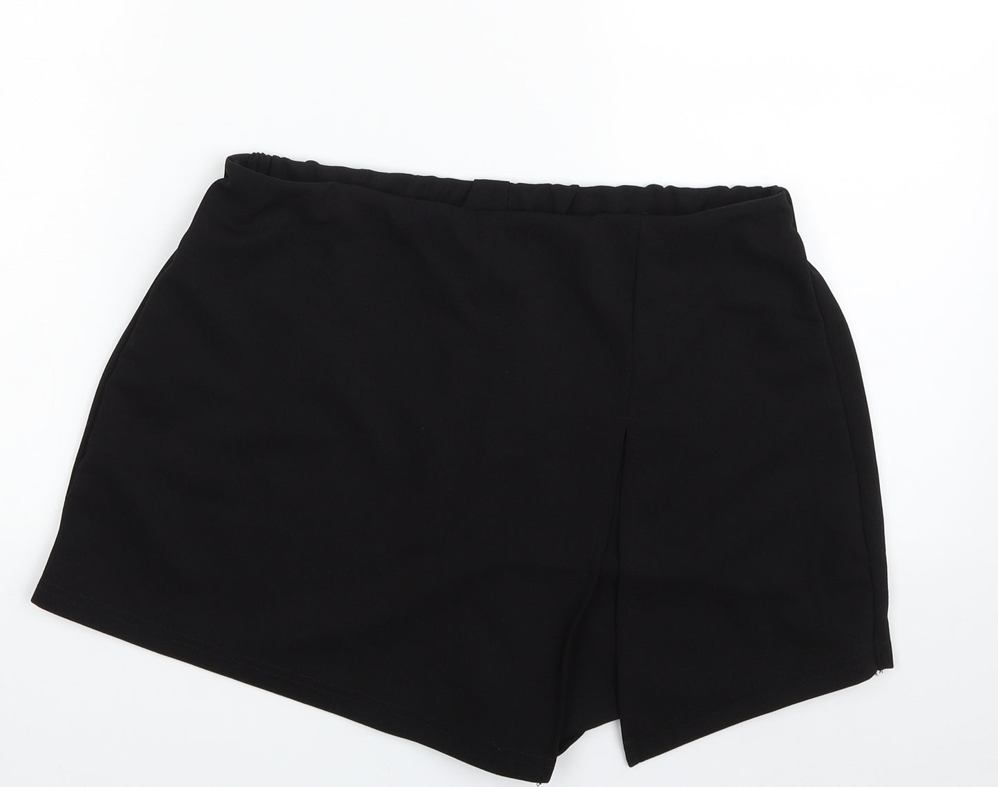 SheIn Womens Black  Polyester Wrap Skort Size XL