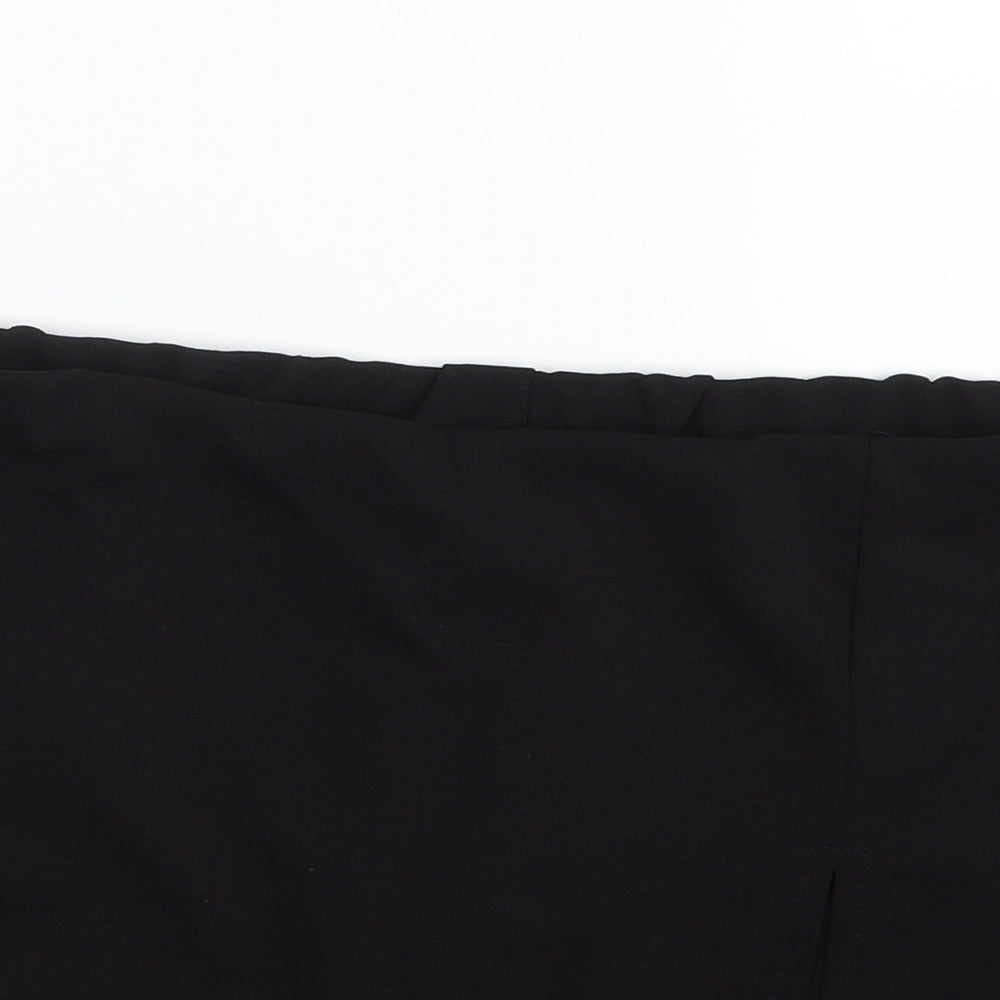 SheIn Womens Black  Polyester Wrap Skort Size XL