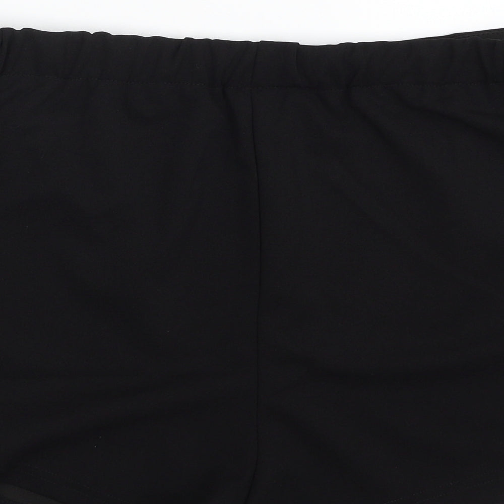 SheIn Womens Black  Polyester Wrap Skort Size XL