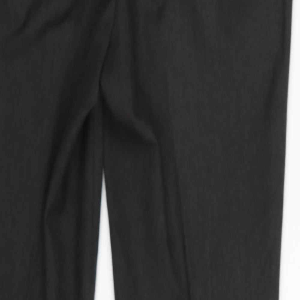 NEXT Mens Black  Polyester Trousers  Size 32 in L29 in Regular Zip