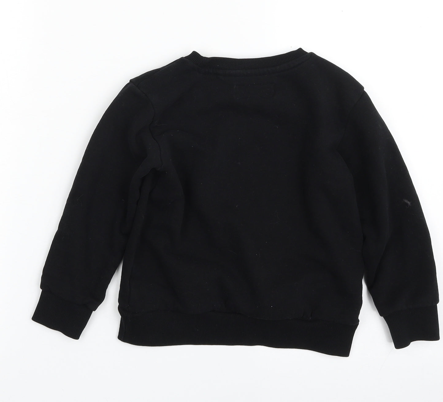 NEXT Boys Black  100% Cotton Pullover Sweatshirt Size 3-4 Years  Pullover - Crane
