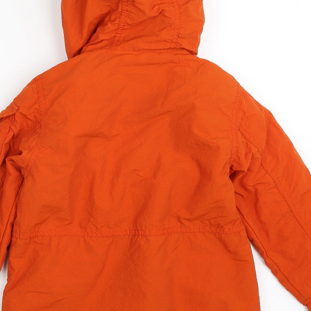 NEXT Boys Orange   Jacket  Size 3-4 Years  Zip