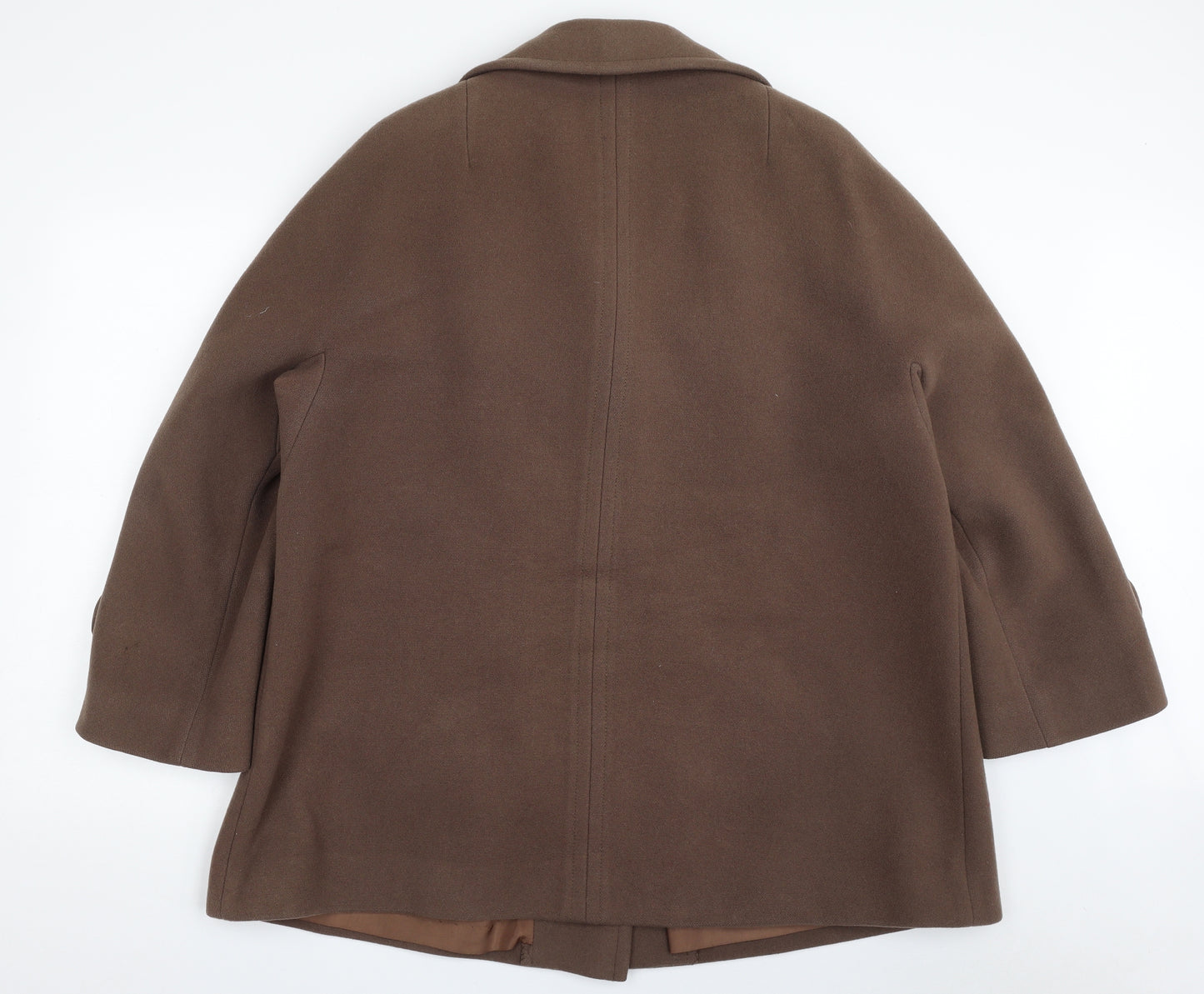 Lampert Womens Brown   Overcoat Coat Size 24  Button