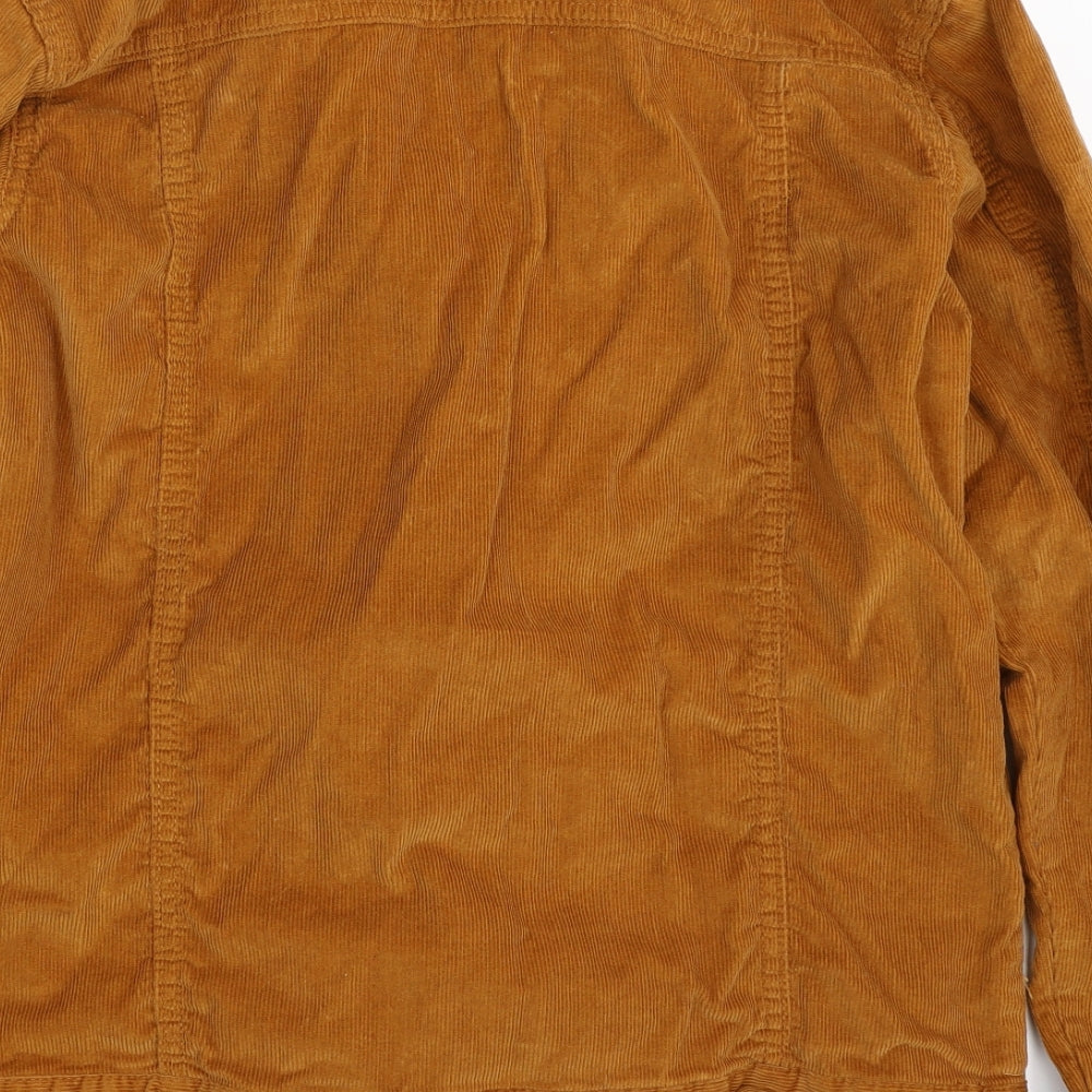 Boohoo Mens Brown   Jacket  Size L  Button