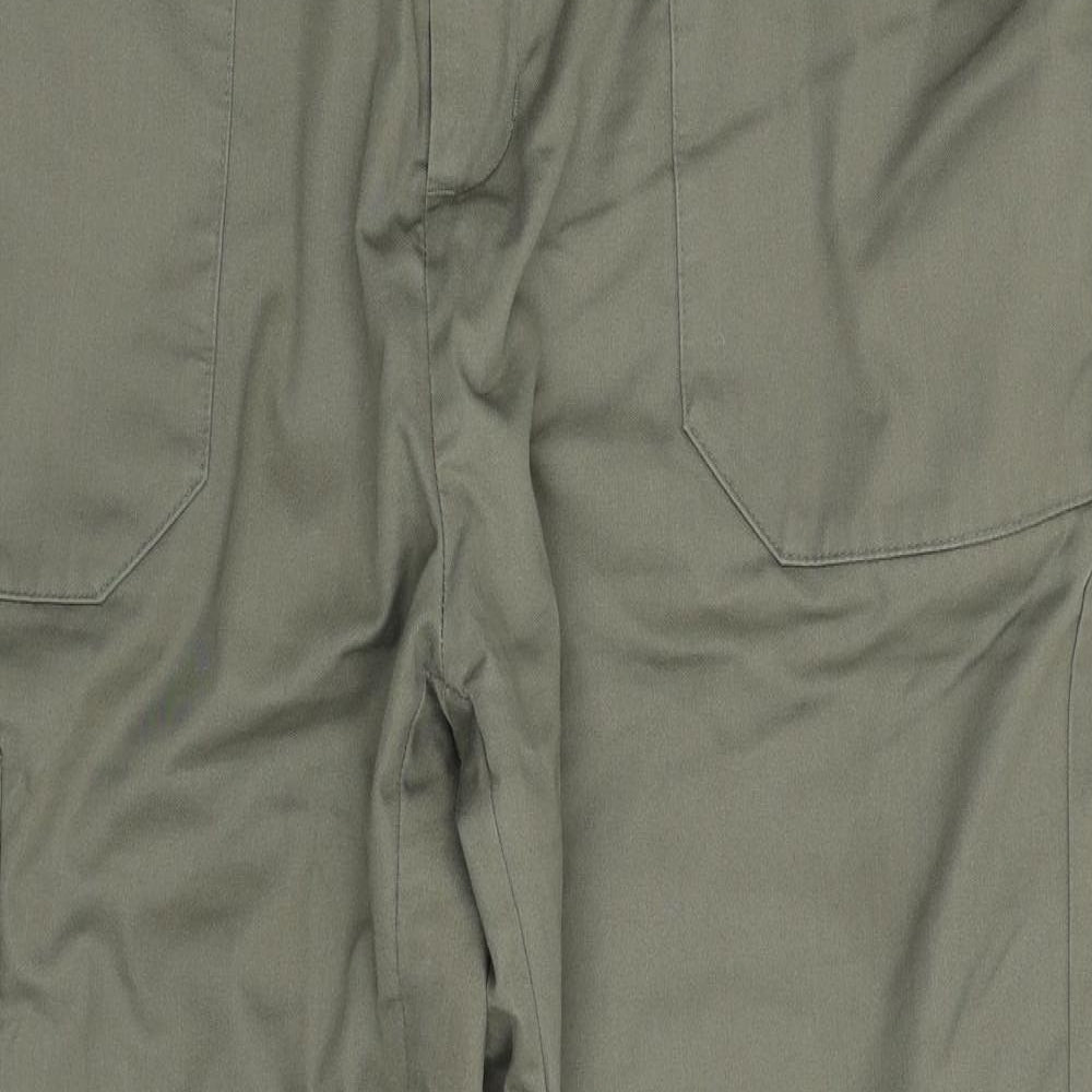 Cotton Traders Mens Green  Polyester Trousers  Size 38 in L30 in Regular Zip