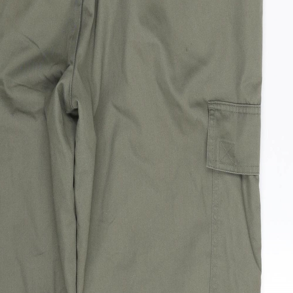 Cotton Traders Mens Green  Polyester Trousers  Size 38 in L30 in Regular Zip