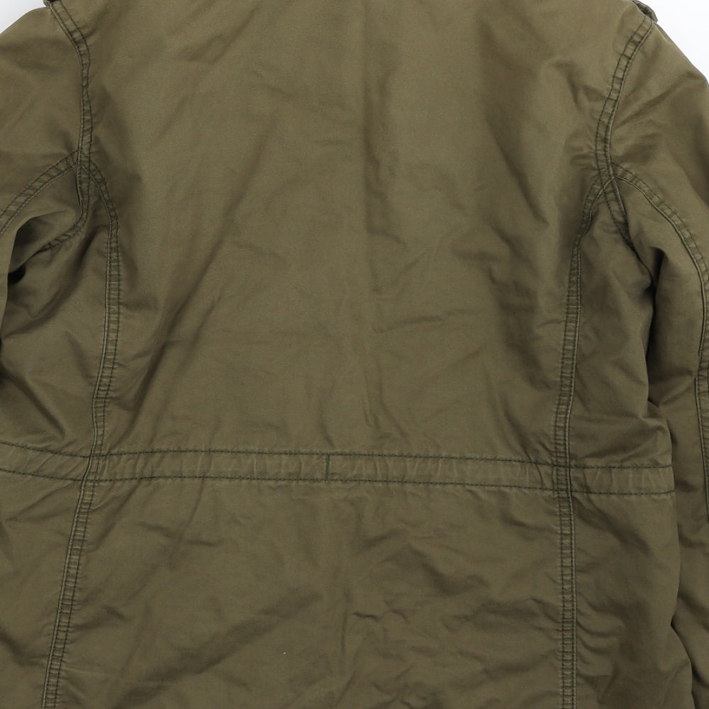 Superdry Womens Green   Military Jacket Jacket Size L  Zip