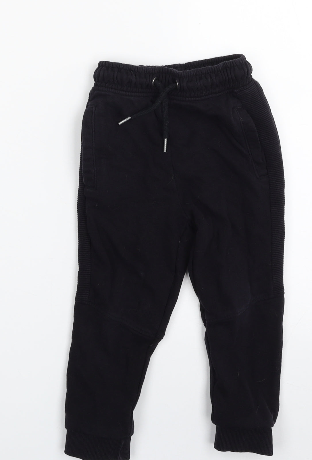 TU Boys Black  Cotton Jogger Trousers Size 3 Years  Regular