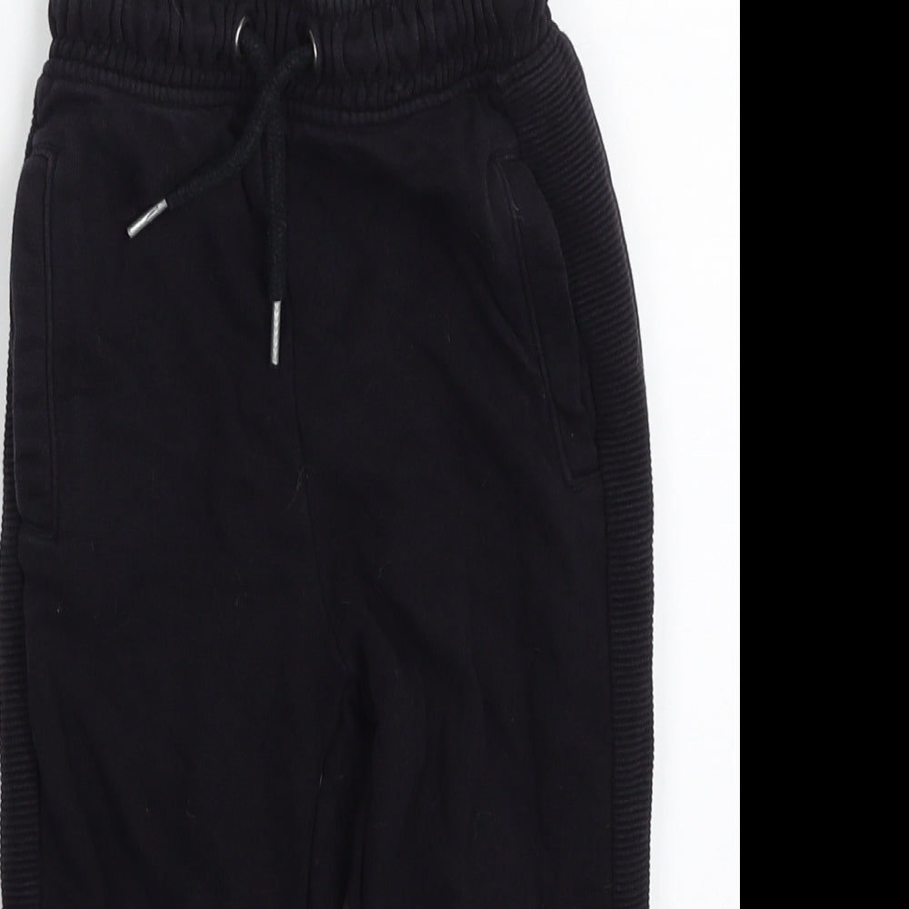 TU Boys Black  Cotton Jogger Trousers Size 3 Years  Regular