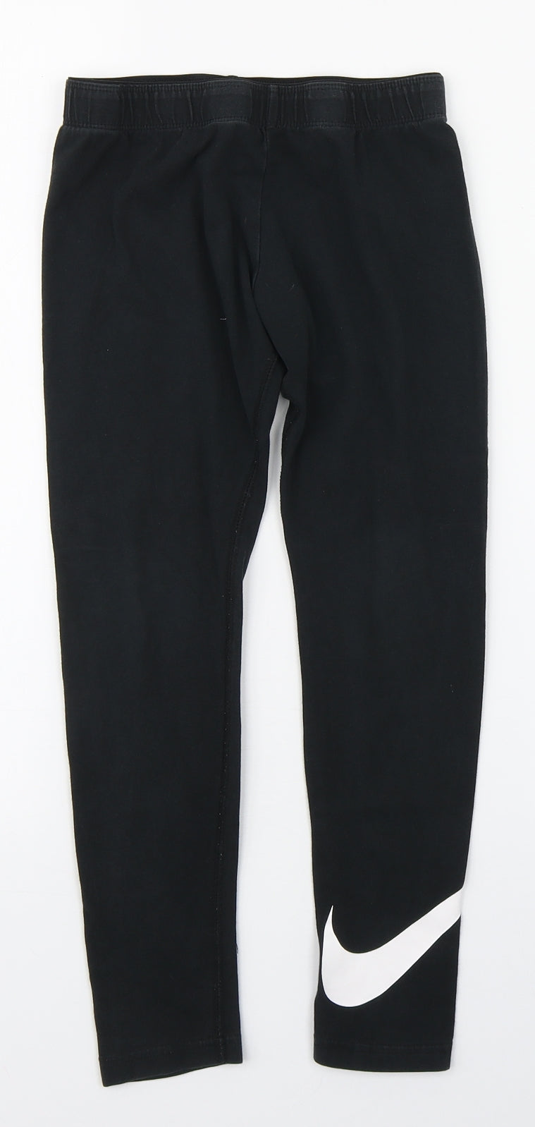 Nike Girls Black  Cotton Jogger Trousers Size 8-9 Years  Regular Pullover - Legging