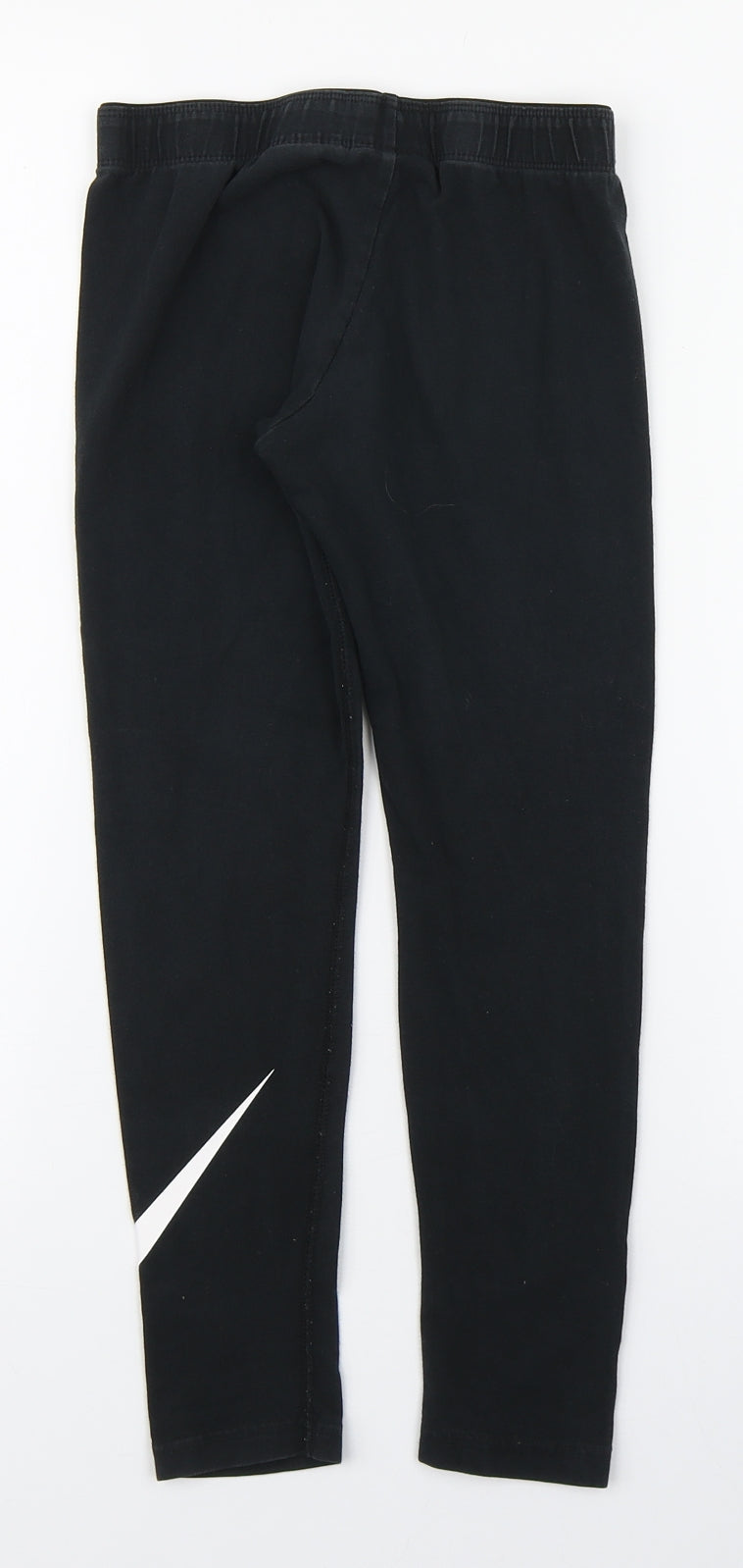 Nike Girls Black  Cotton Jogger Trousers Size 8-9 Years  Regular Pullover - Legging