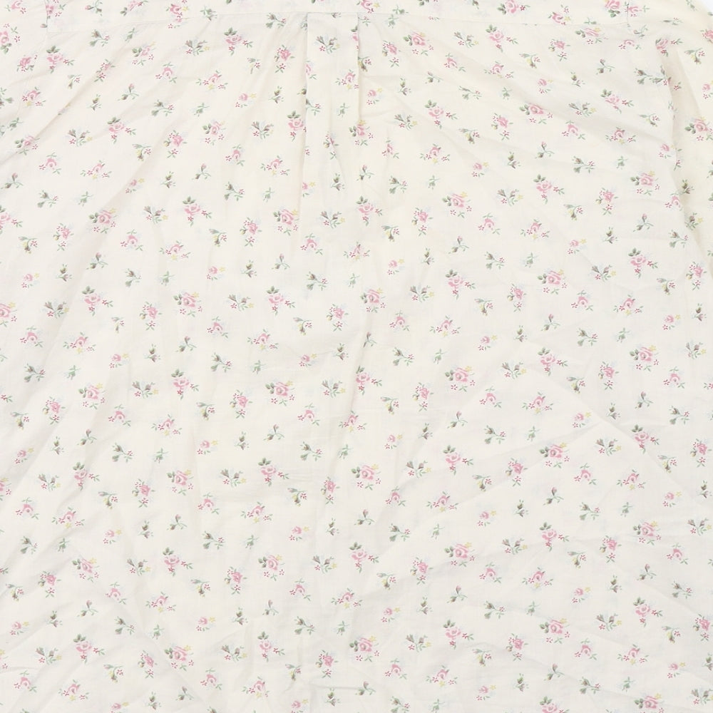 Cath Kidston Womens Multicoloured Floral Cotton Basic Button-Up Size 12 Collared