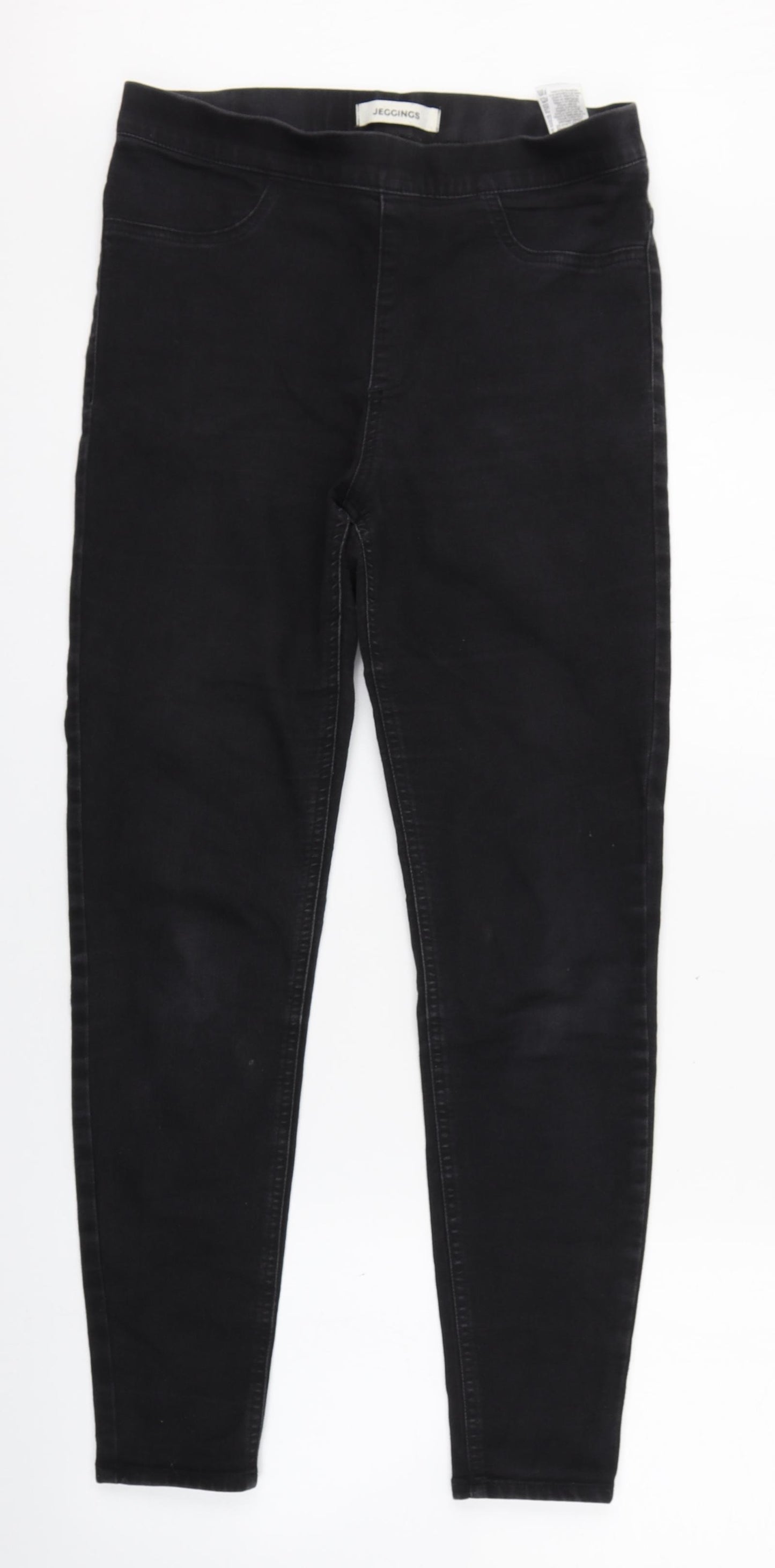 Marks and Spencer Womens Black  Polyester Jegging Jeans Size 10 L27 in Regular