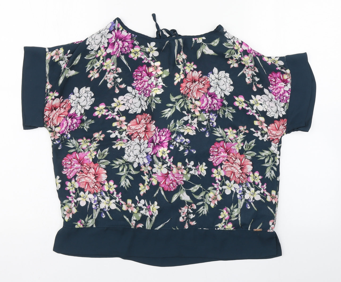 Atmosphere Womens Multicoloured Floral Polyester Basic Blouse Size 10 Round Neck