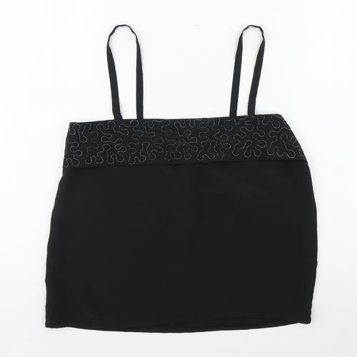 Cosie&Co Womens Black  Polyester Camisole Blouse Size 12 Square Neck