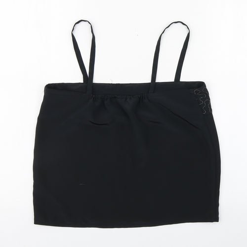 Cosie&Co Womens Black  Polyester Camisole Blouse Size 12 Square Neck