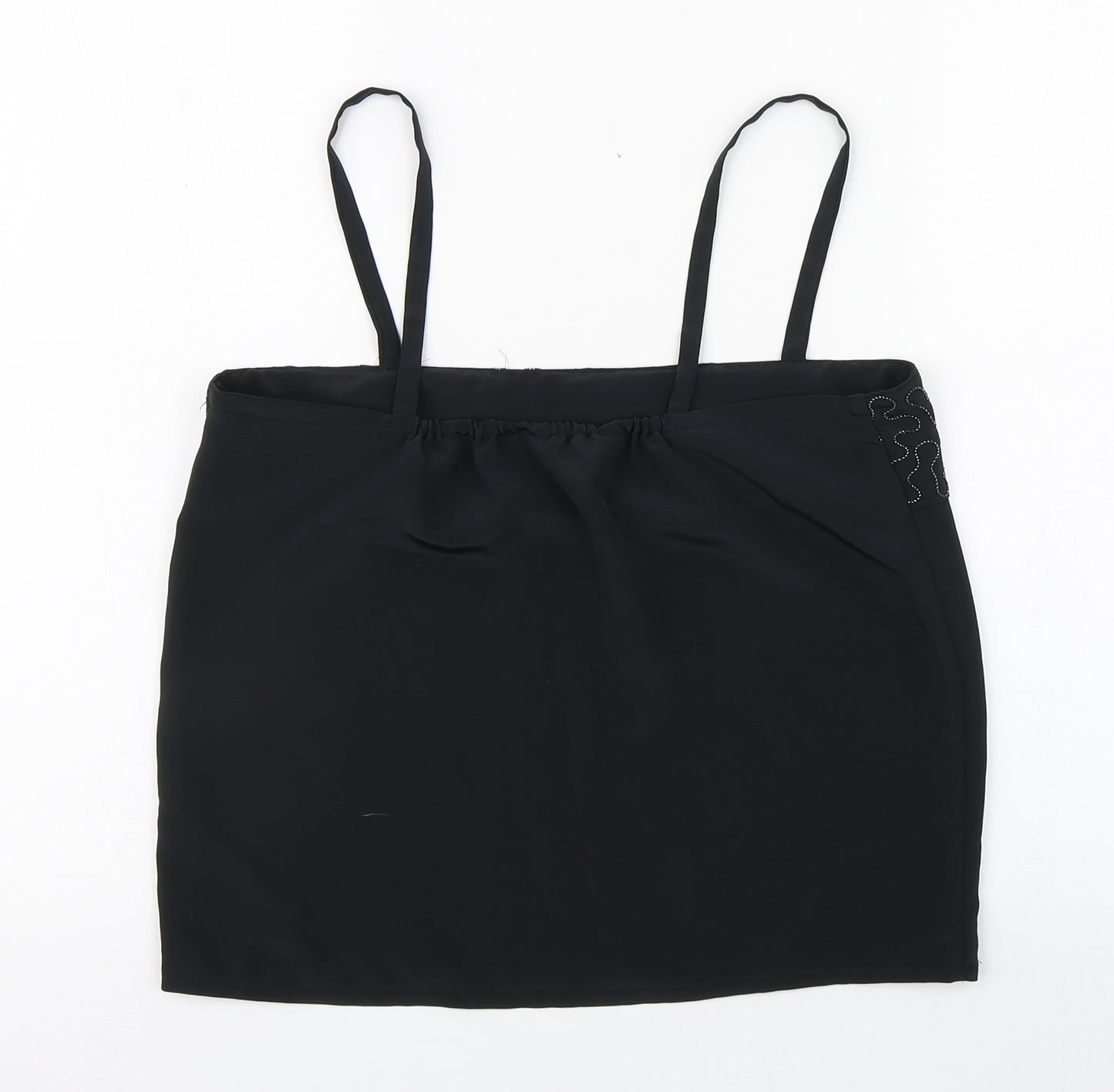 Cosie&Co Womens Black  Polyester Camisole Blouse Size 12 Square Neck