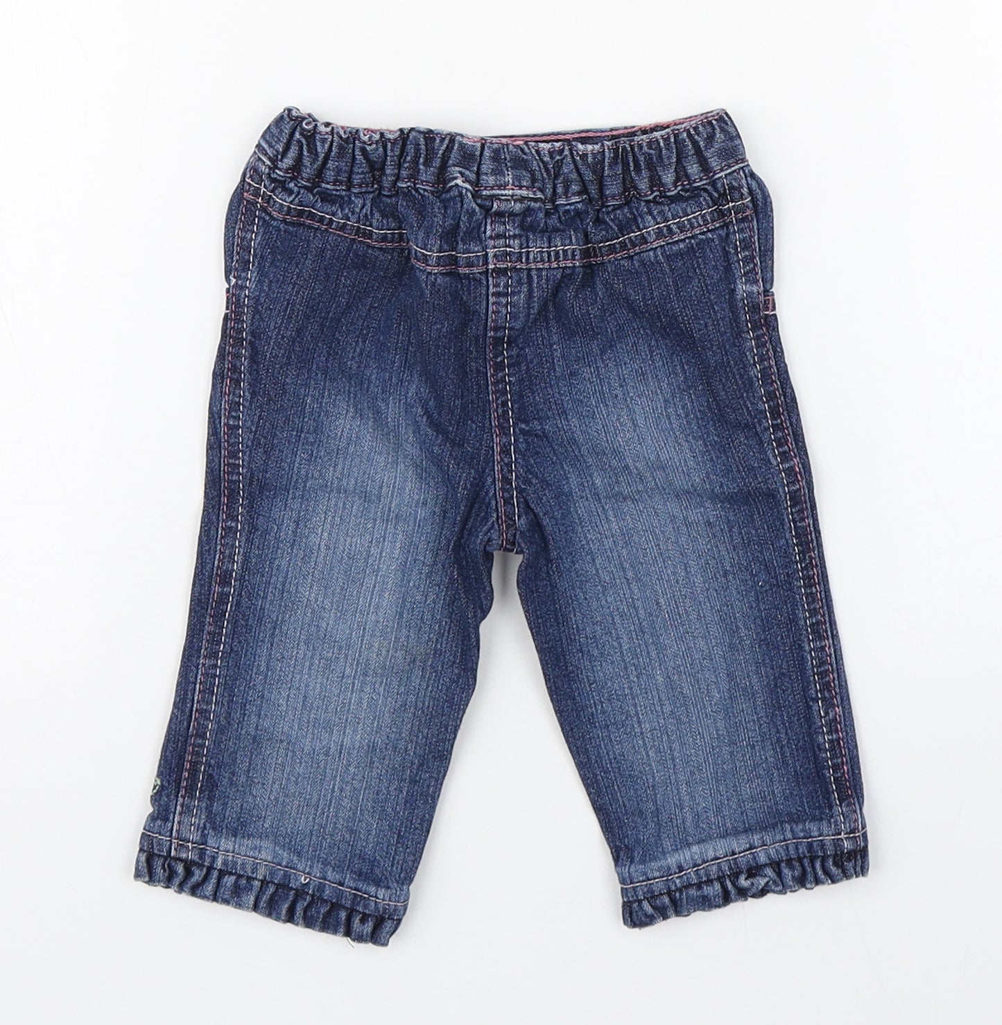 Cherokee Girls Black  100% Cotton Jogger Jeans Size 3-6 Months