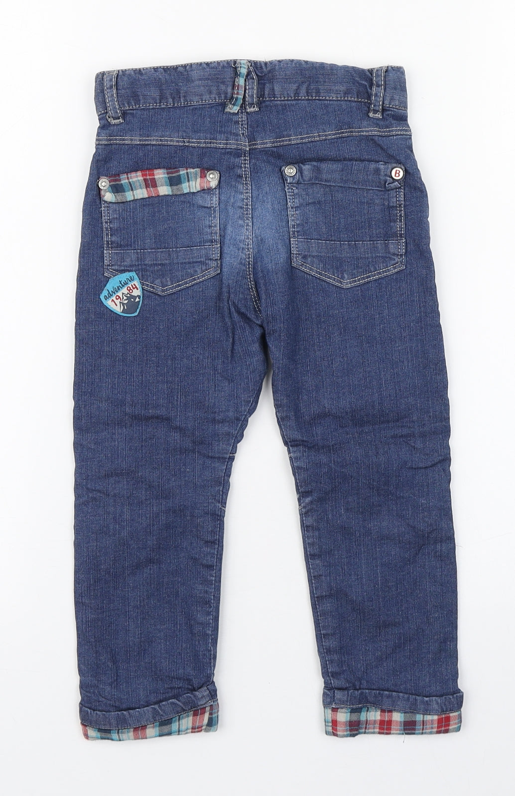 Boboli Boys Multicoloured  Cotton Straight Jeans Size 3 Years  Regular Zip
