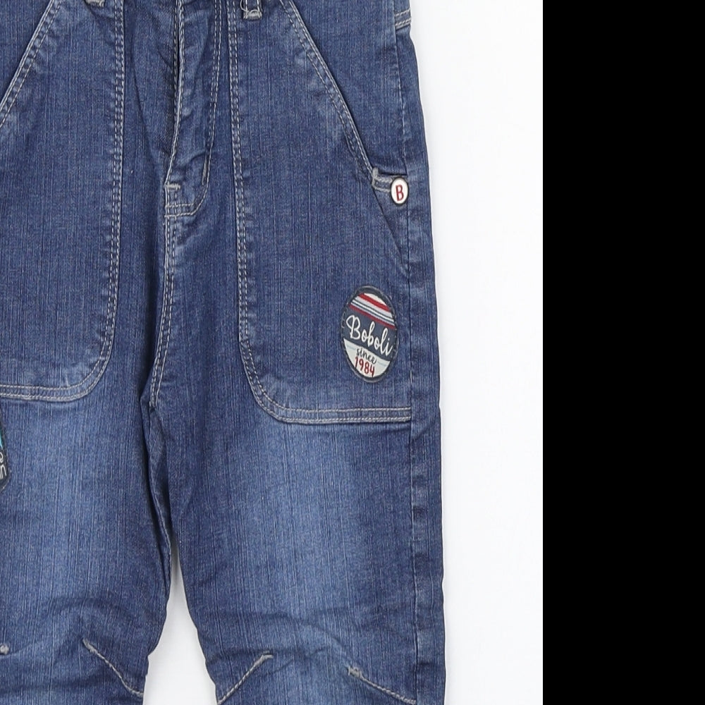 Boboli Boys Multicoloured  Cotton Straight Jeans Size 3 Years  Regular Zip