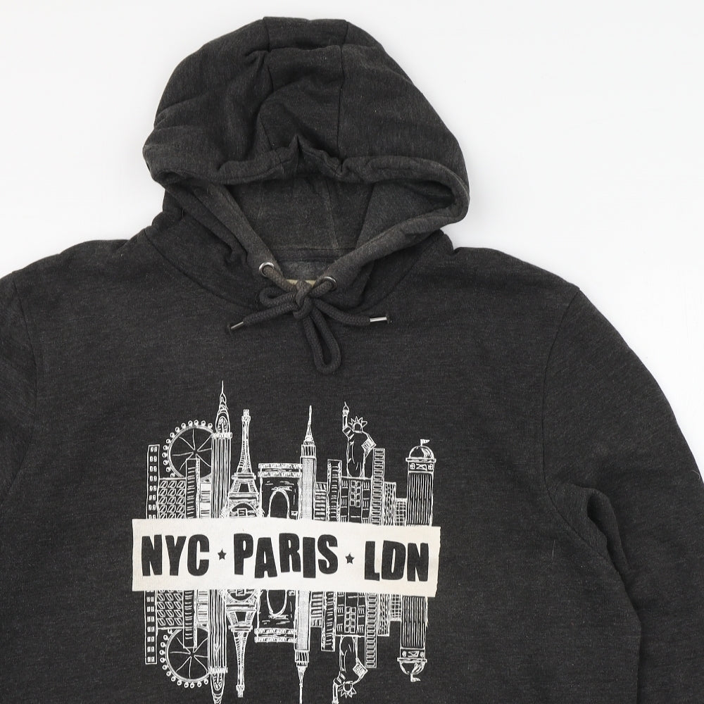 Cedar Wood State Mens Grey  Cotton Pullover Hoodie Size 2XL