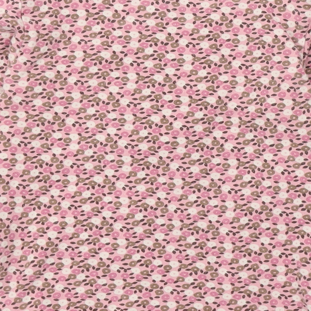 Gap Girls Multicoloured Floral Cotton Basic T-Shirt Size 3 Years Round Neck Pullover